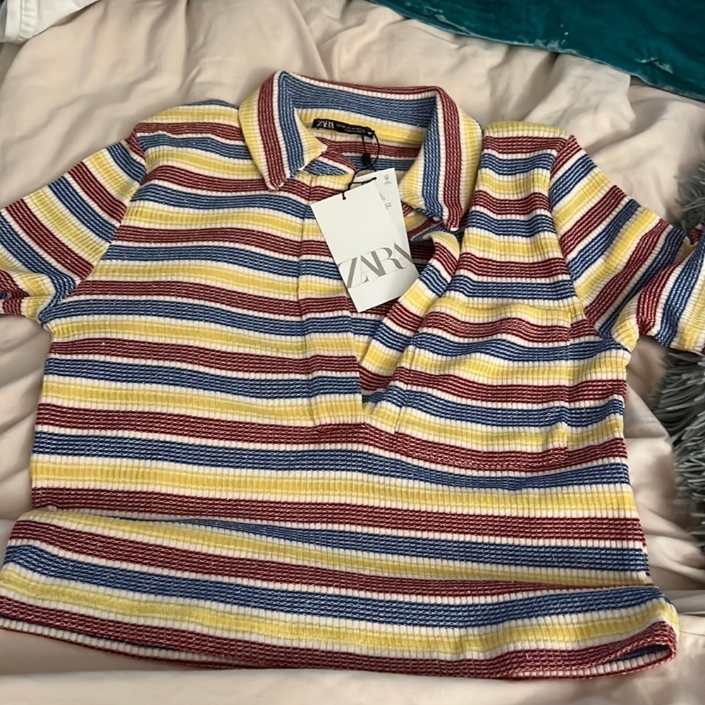 BNWT ZARA Collared Top